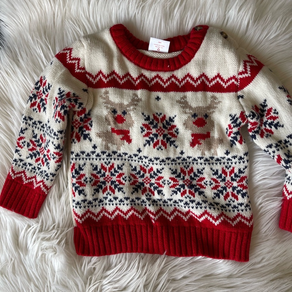 Ugly Christmas baby sweater